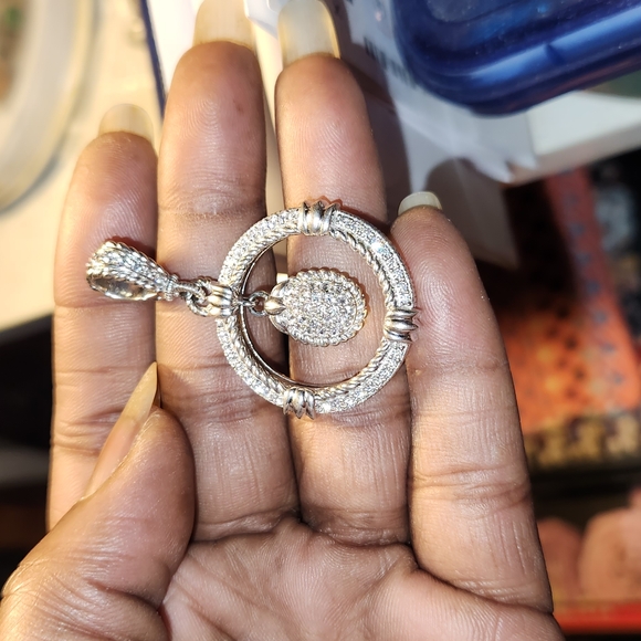 Judith Ripka Sterling Silver Charm Pendant - Picture 10 of 14